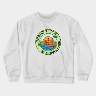 Grand Teton National Park Wyoming Tetons Crewneck Sweatshirt